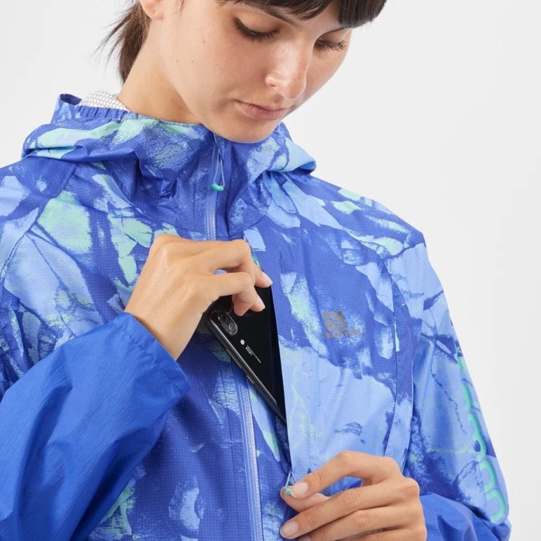 Chaquetas Shell Salomon Bonatti Impermeables Mujer Azules | MX FYMH374